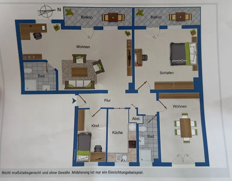 Familienfreundliche 4-Zimmer-Wohnung mit zwei Bädern & Balkonen — photo 1